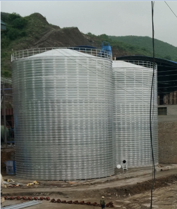 贡井粮食钢板仓的安装全过程不用热焊接